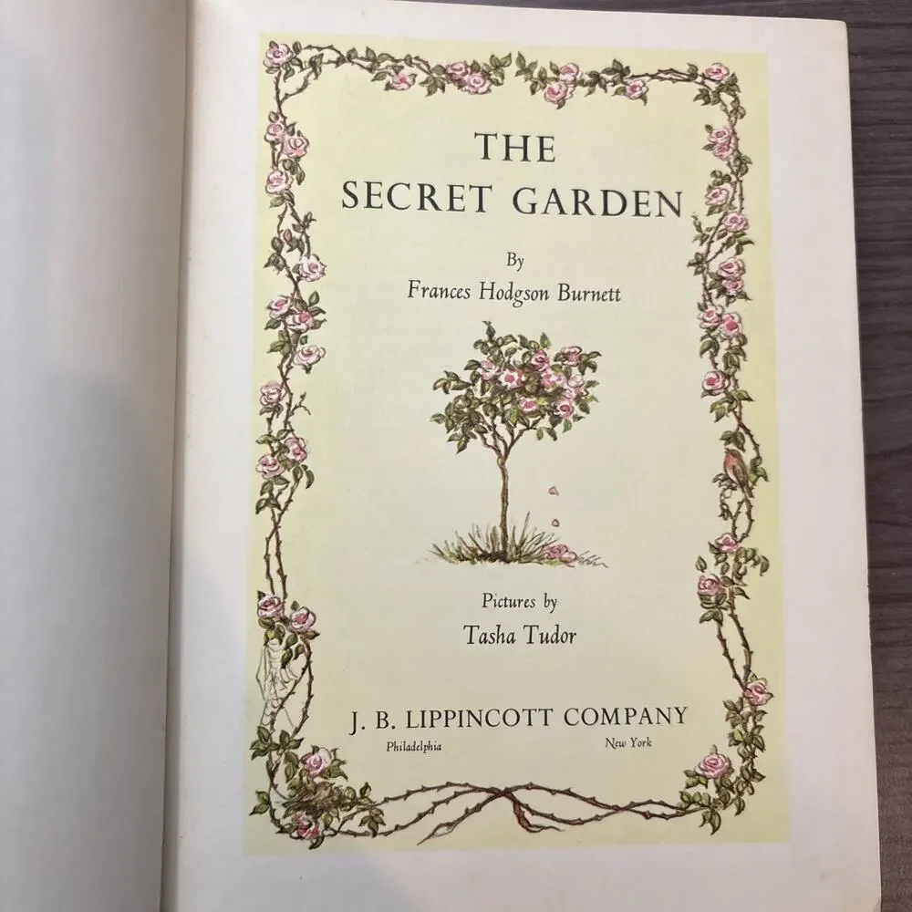 Frances Hodgson Burnett & Tasha Tudor THE SECRET GARDEN Vintage 1962 HCDJ - Picture 9 of 14